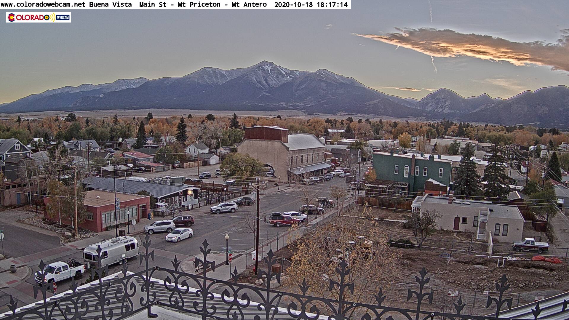 Buena Vista cam Main St Mt Princeton Mt Antero SW View Buena